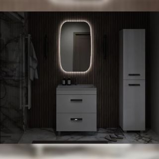 Тумба под раковину напольная Velvex Orlando tn.ORL.CLA.70.2Y белый матовый, 70 см